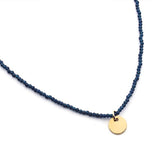 MEL - Customizable necklace with 10mm gold medal